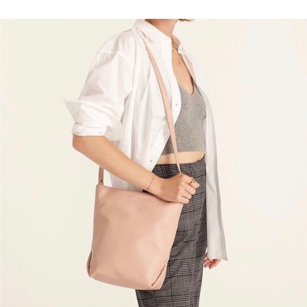 JCrew Leather Oslo Crossbody Bucket Bag